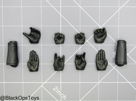 GI JOE - Baroness - Black Gloved Hand Set (x6) w/Gauntlets