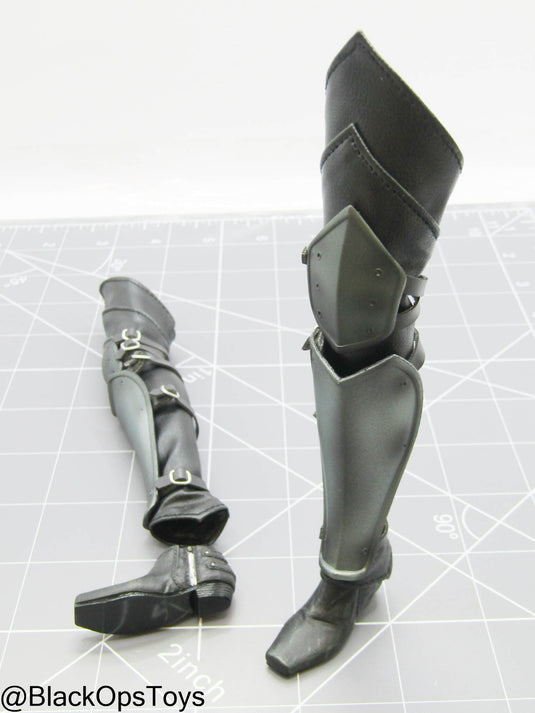GI JOE - Baroness - Black Thigh High Boots (Peg Type) w/Leg Armor