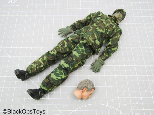 Vietnam 1970 - USMC - Male Woodland Camo Dressed Body w/Extra Headsculpt