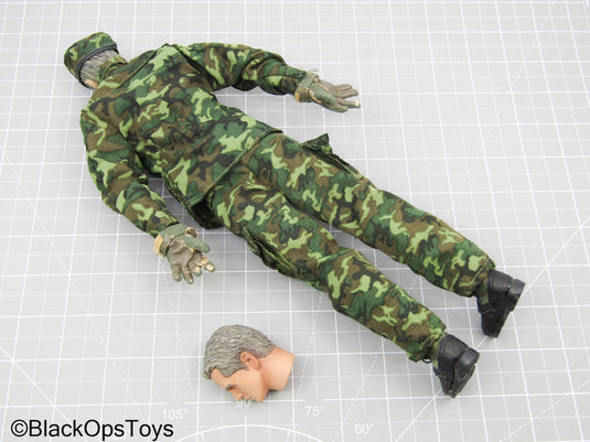 Vietnam 1970 - USMC - Male Woodland Camo Dressed Body w/Extra Headsculpt