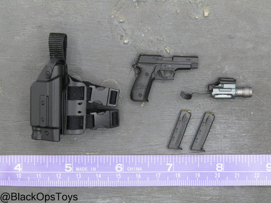 Marc A. Lee - Seal Team 3 - P226 Pistol & Drop Leg Holster Set