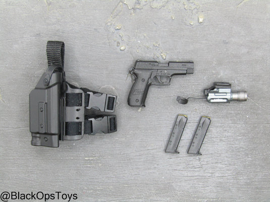 Marc A. Lee - Seal Team 3 - P226 Pistol & Drop Leg Holster Set