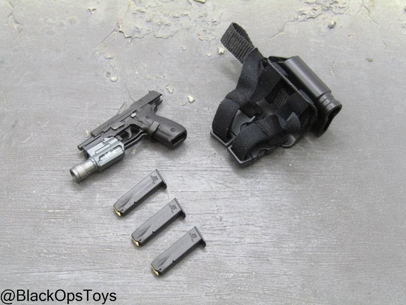 Load image into Gallery viewer, Marc A. Lee - Seal Team 3 - P226 Pistol &amp; Drop Leg Holster Set
