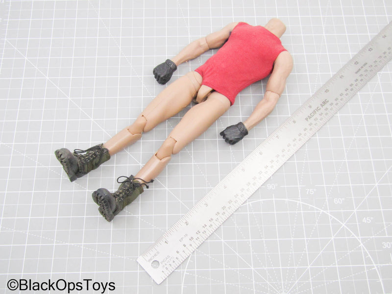 Load image into Gallery viewer, Male Base Body w/Gloved Hands, OD Green Combat Boots, &amp; Tank Top
