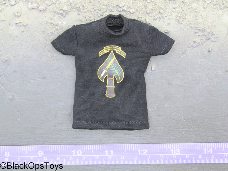 Load image into Gallery viewer, SMU Tier 1 Delta Force CST - Female Black Shirt w/Design
