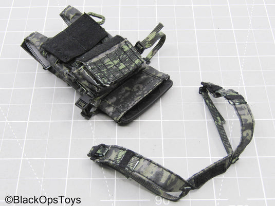 Multicam Black Camo Slick Plate Carrier w/Hanger Pouch