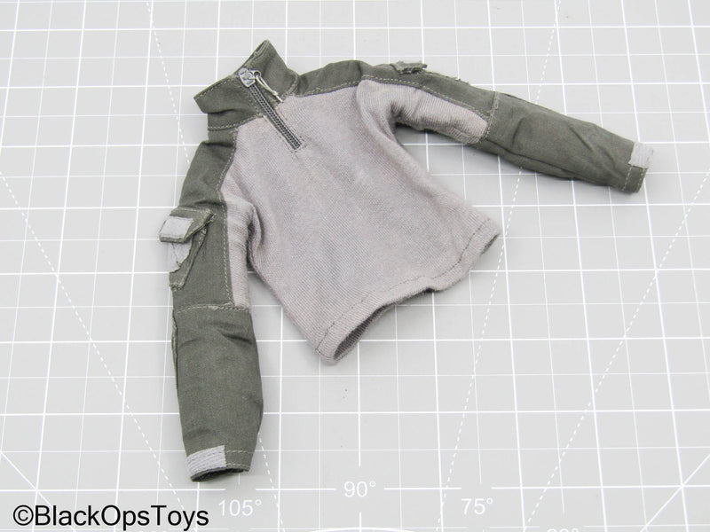 Load image into Gallery viewer, Grey Tactical Quarter-Zip Shirt
