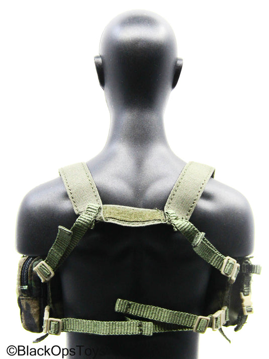 OD Green Chest Rig w/Multicam Camo Hanger Pouch Set