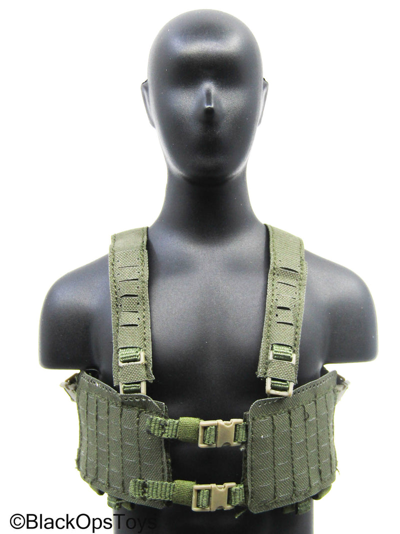 Load image into Gallery viewer, OD Green Chest Rig w/Pouch Lot

