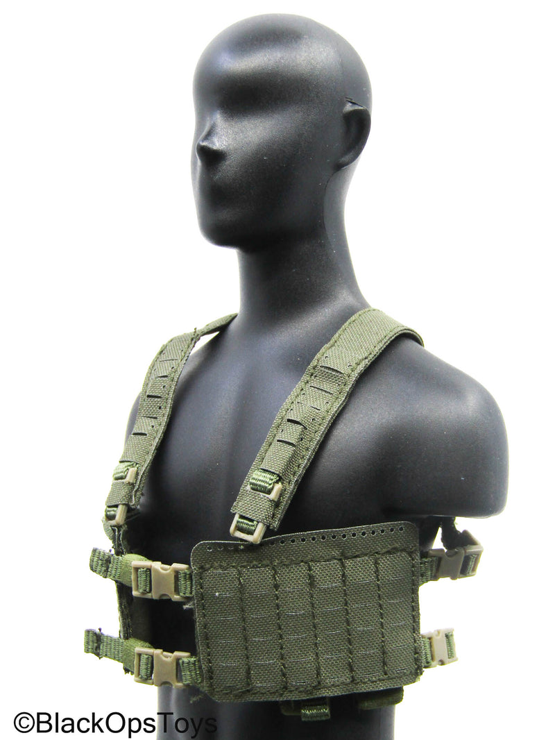 Load image into Gallery viewer, OD Green Chest Rig w/Pouch Lot
