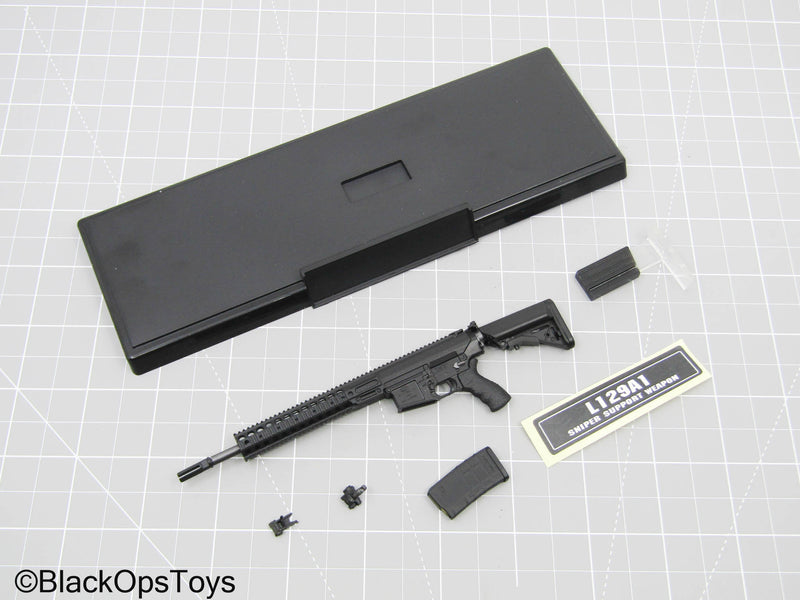 Load image into Gallery viewer, L129A1 Black Sniper/Sharpshooter Rifle Set w/Base Stand
