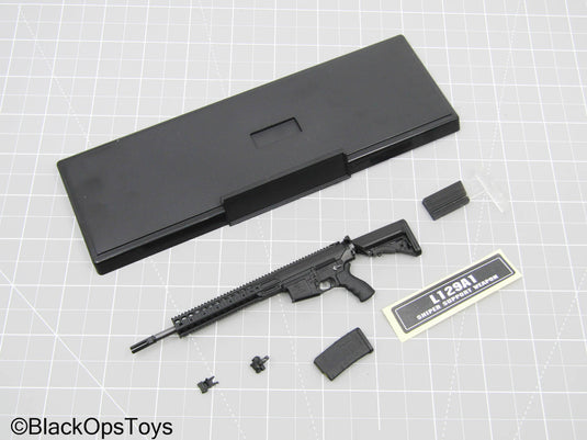 L129A1 Black Sniper/Sharpshooter Rifle Set w/Base Stand