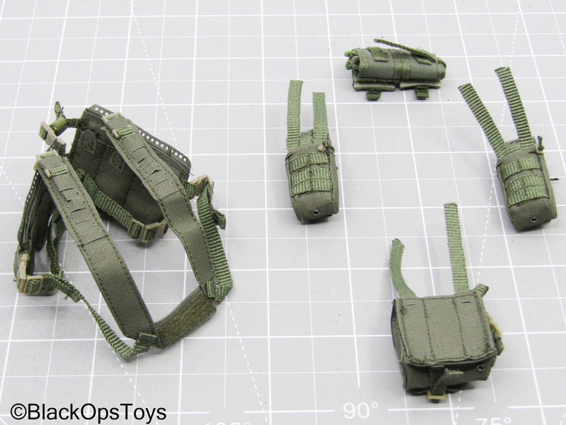 Load image into Gallery viewer, OD Green Chest Rig w/Pouch Lot
