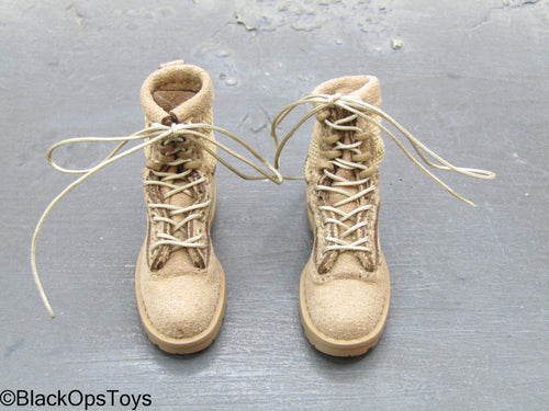 SMU Tier 1 Delta Force CST - Female Tan Combat Boots (Peg Type)