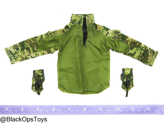 OD Green & Camo Long Sleeve Combat Shirt