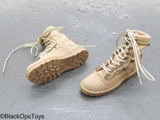 SMU Tier 1 Delta Force CST - Female Tan Combat Boots (Peg Type)