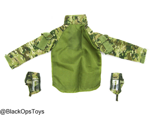 OD Green & Camo Long Sleeve Combat Shirt
