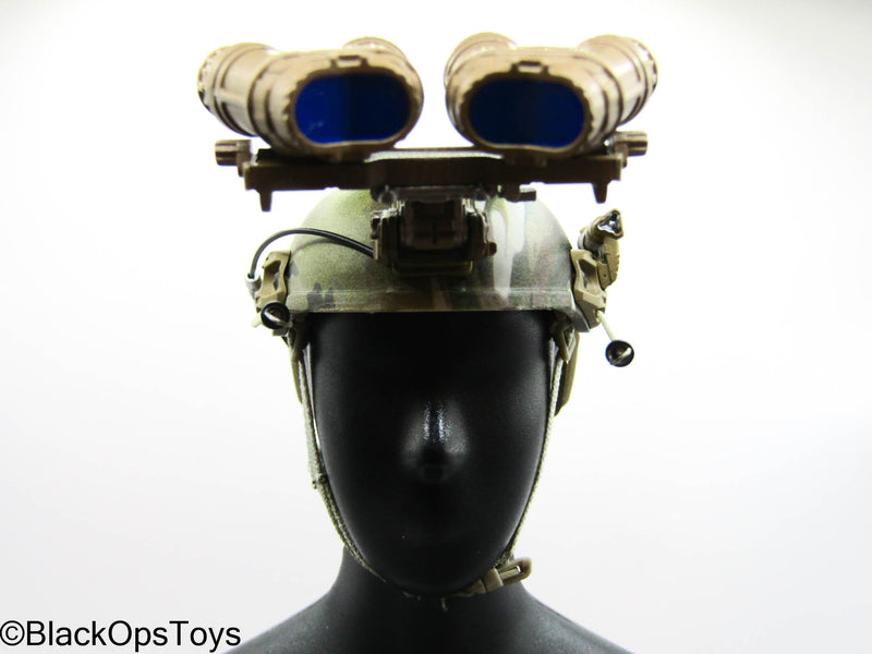 Load image into Gallery viewer, SMU Tier 1 Delta Force CST - Hydro Dip Camo Helmet w/NVG Set
