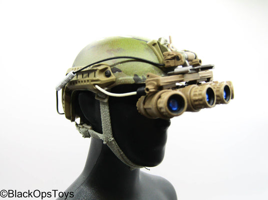 SMU Tier 1 Delta Force CST - Hydro Dip Camo Helmet w/NVG Set