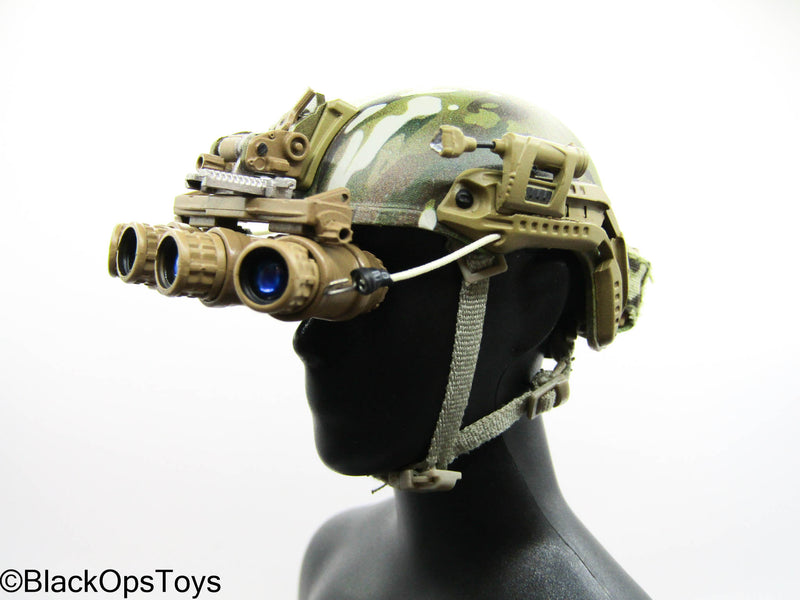 Load image into Gallery viewer, SMU Tier 1 Delta Force CST - Hydro Dip Camo Helmet w/NVG Set
