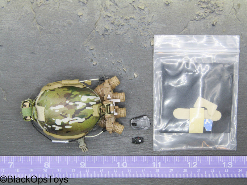 Load image into Gallery viewer, SMU Tier 1 Delta Force CST - Hydro Dip Camo Helmet w/NVG Set

