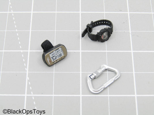 Black Watch, Foretrex 401 GPS, & Carabiner