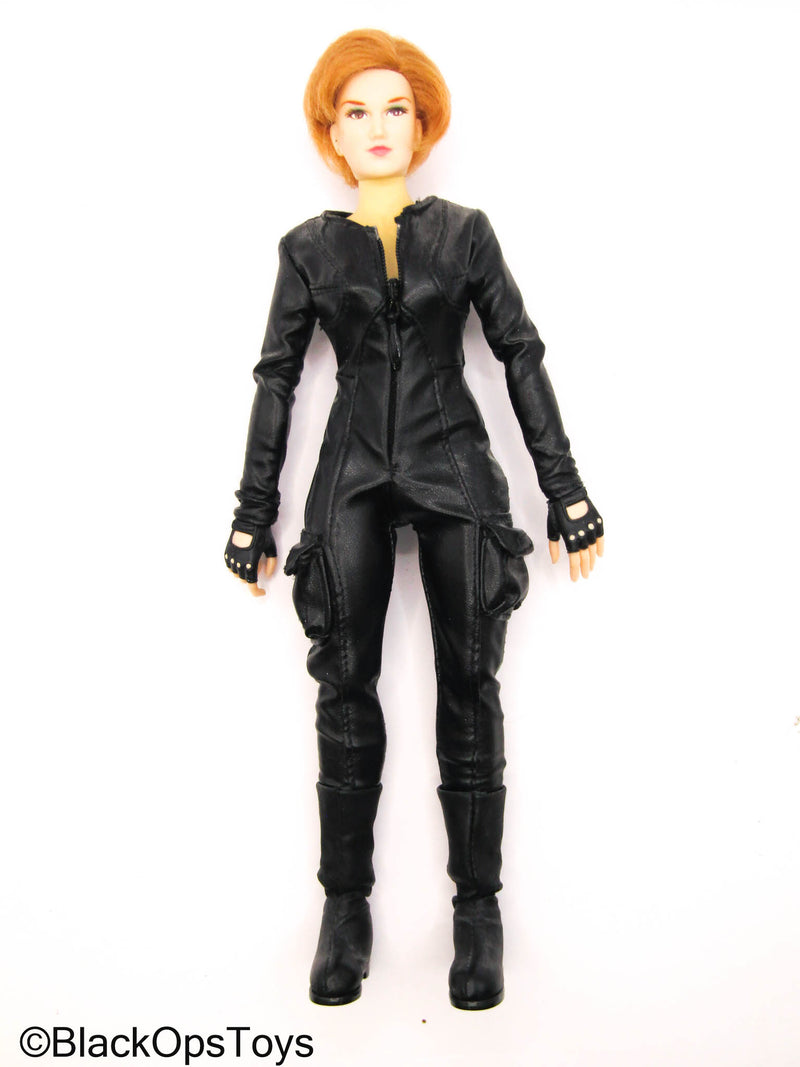 Load image into Gallery viewer, CY Girls - Ruby Rose - Female Body w/Head Sculpt &amp; Leather Like Body Suit
