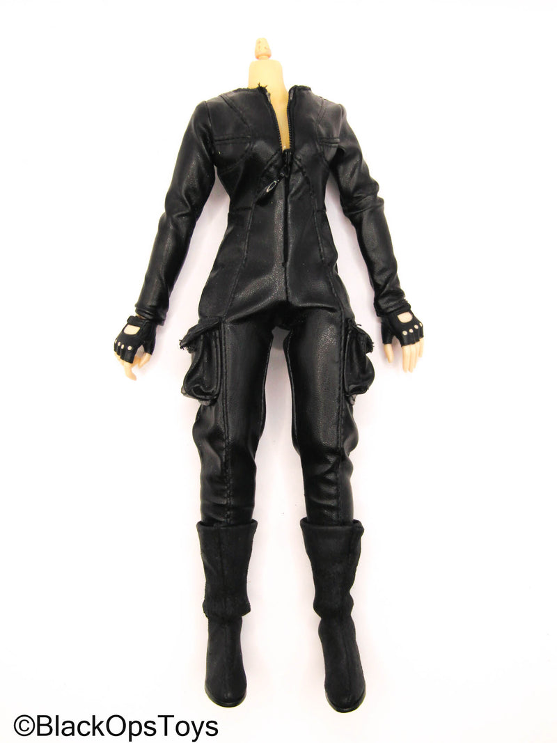 Load image into Gallery viewer, CY Girls - Female Base Body w/Black Leather Like Body Suit
