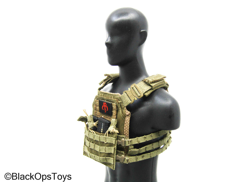 Load image into Gallery viewer, Olive Green MOLLE Tactical Vest w/Mag Set
