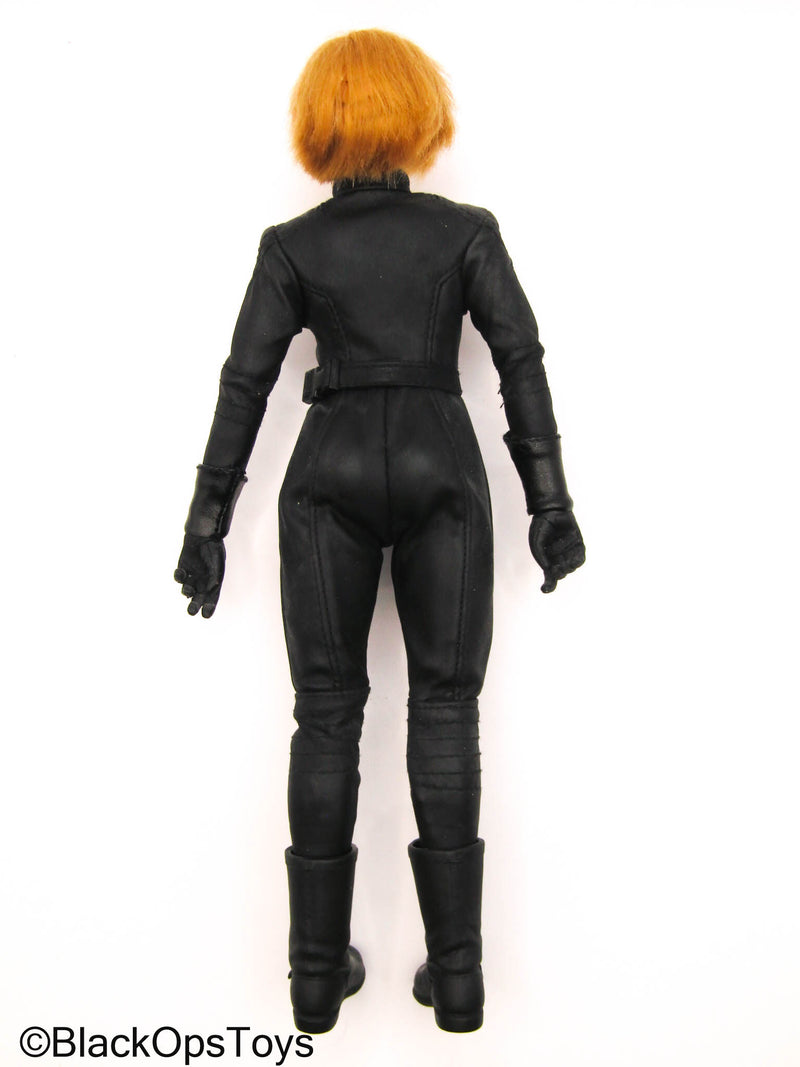 Load image into Gallery viewer, CY Girls - Female Body w/Head Sculpt &amp; Black Leather Like Body Suit
