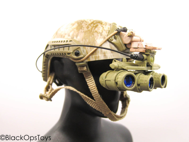 Load image into Gallery viewer, Zero Dark Thirty - Digital Desert Camo Helmet w/NVG Set
