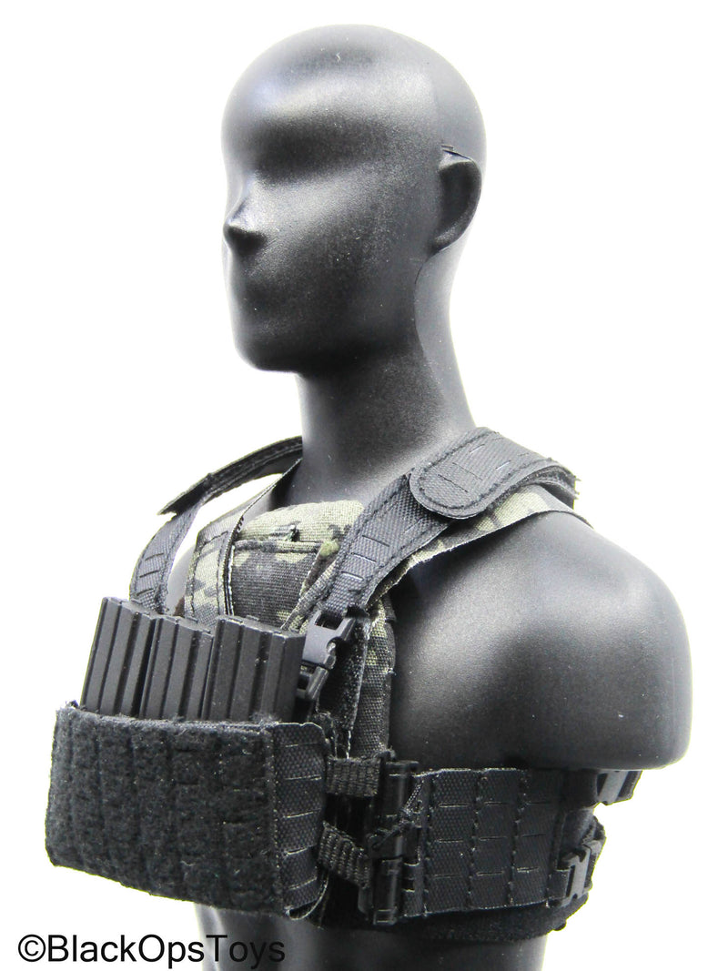 Load image into Gallery viewer, Multicam Black Slick Plate Carrier w/Chest Rig, Mag &amp; Pouch Set
