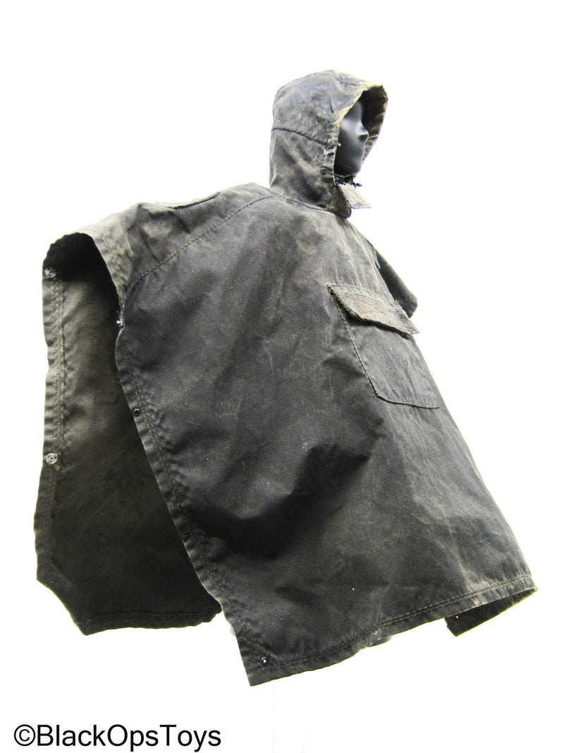 Load image into Gallery viewer, Black Poncho
