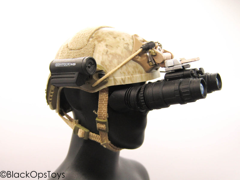 Load image into Gallery viewer, Digital Desert Camo Helmet w/NVG
