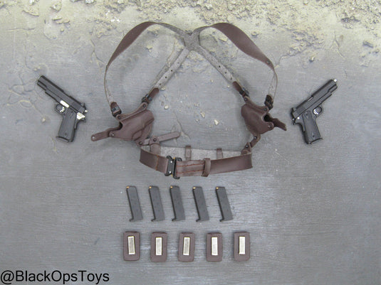 GI JOE - Joe Colton - 1911 Pistols & Dual Shoulder Holster