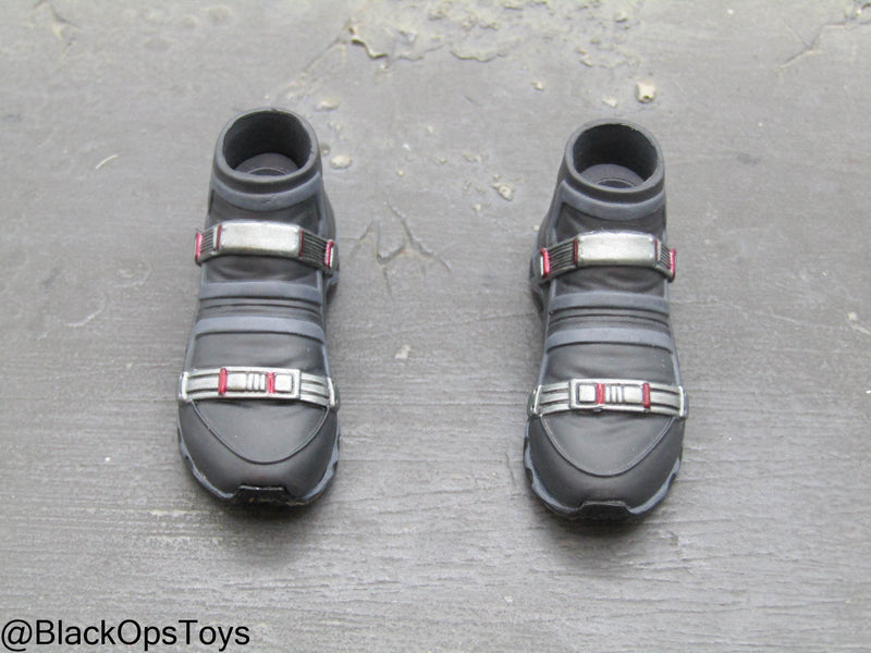 Load image into Gallery viewer, The Falcon - Grey Combat Boots (Peg Type)
