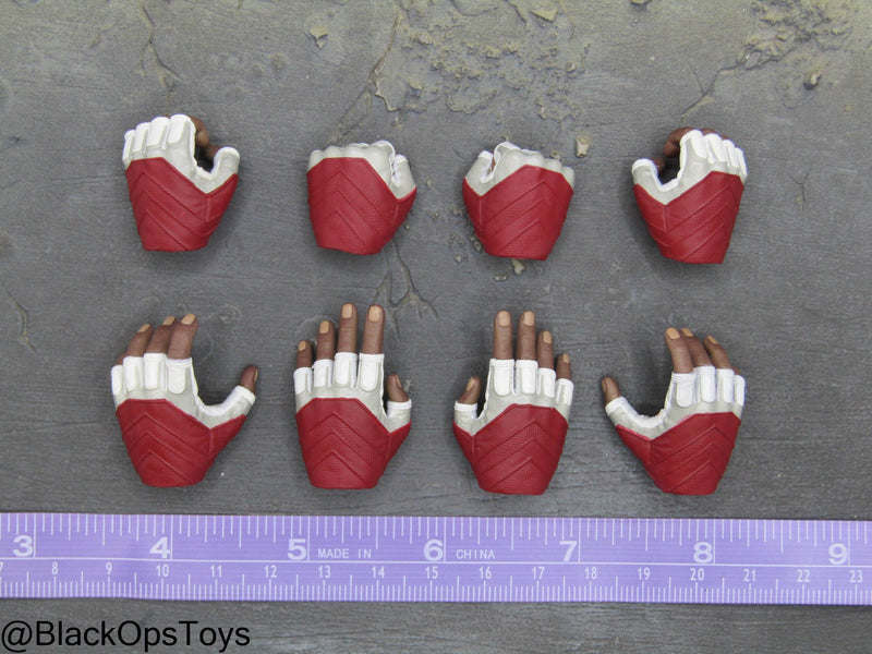 Load image into Gallery viewer, The Falcon - Male Fingerless Gloved Hand Set (x8)

