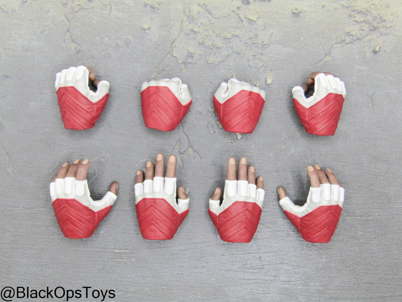 Load image into Gallery viewer, The Falcon - Male Fingerless Gloved Hand Set (x8)
