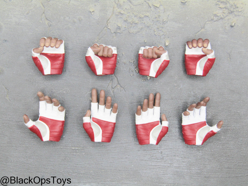 Load image into Gallery viewer, The Falcon - Male Fingerless Gloved Hand Set (x8)
