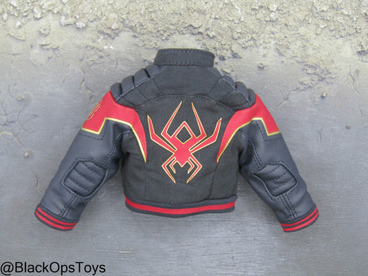 Spider Man Miles Morales - Black & Red Leather Like Jacket