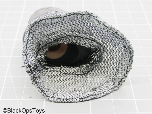 Metal Crusader Knight Helmet w/Chainmail Hood (READ DESC)