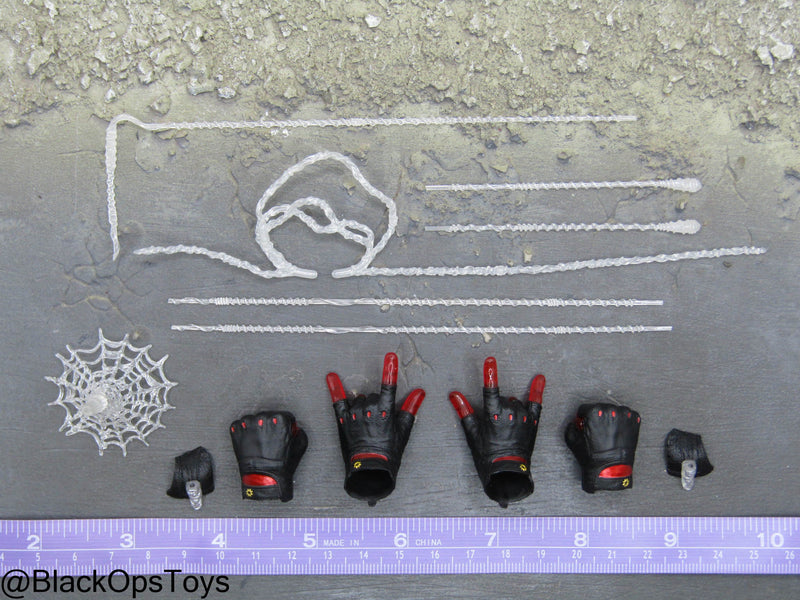 Load image into Gallery viewer, Spider Man Miles Morales - Male Gloved Web Slinging Hand Set (x4) w/Webs
