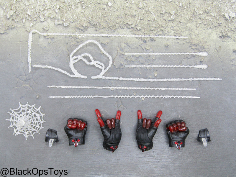 Load image into Gallery viewer, Spider Man Miles Morales - Male Gloved Web Slinging Hand Set (x4) w/Webs
