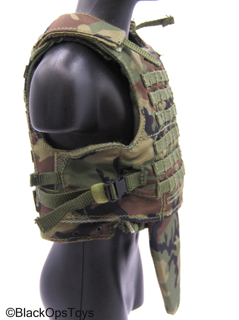 Load image into Gallery viewer, 75th Ranger Regiment Airborne - Woodland Camo Plate Carrier Set
