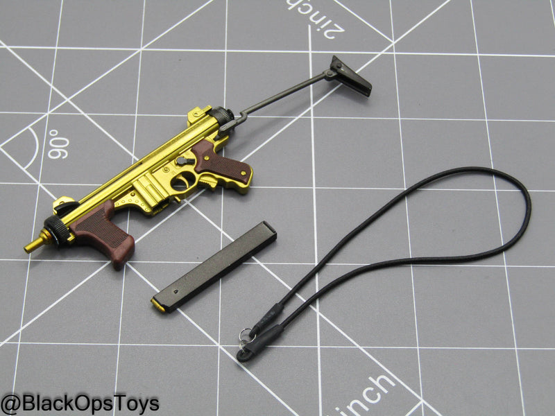 Load image into Gallery viewer, Gold Colored Beretta M12 Submachine Gun
