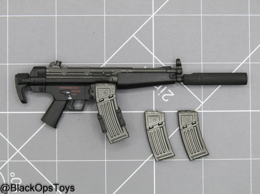 Black HK53 Submachine Gun w/Suppressor