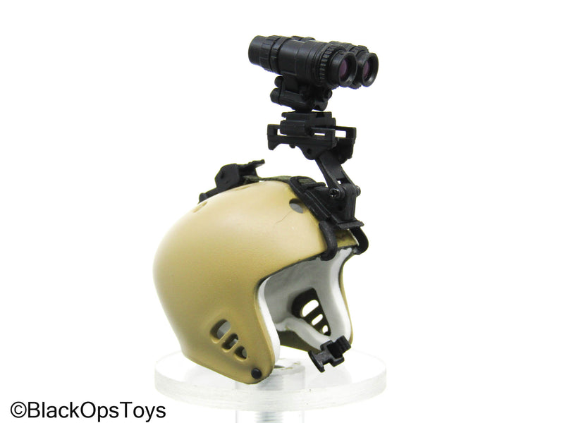 Load image into Gallery viewer, Tan PR Protection Helmet w/NVG (ACE)
