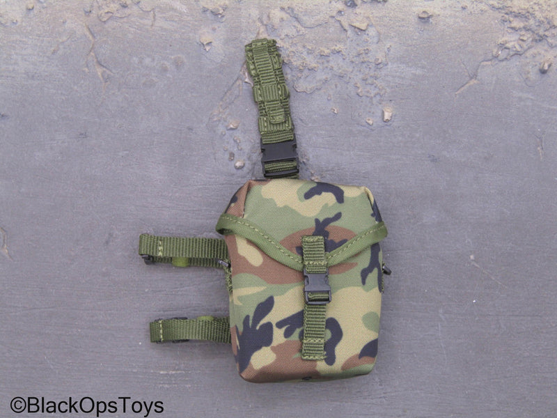 Load image into Gallery viewer, 75th Ranger Regiment Airborne Ltd. - Woodland Camo Drop Leg Pouch
