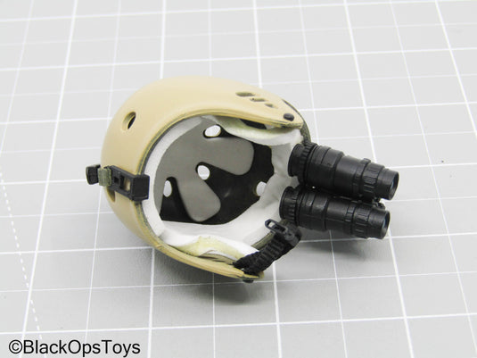 Tan PR Protection Helmet w/NVG (ACE)