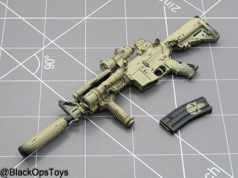 Load image into Gallery viewer, Chris Kyle - Weathered Tan MK18 Rifle w/Attachment Set
